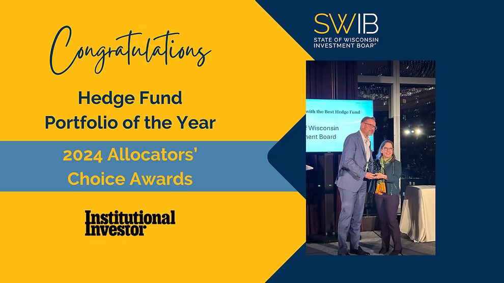 SWIB’s Funds Alpha Team Win Institutional Investor’s Allocators’ Choice Award for 2024 Hedge Fund Allocator of the Year